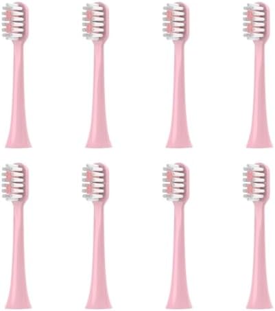 Replacement Toothbrush Heads for S100 S200 S600 S700 S800 S900 S710 S820 S910 Electric for X100(8pcs Pink)