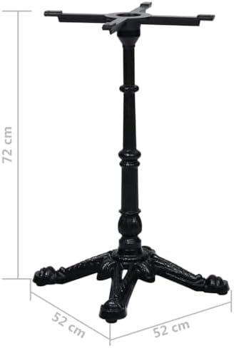 vidaXL Bistro Table Leg Black Cast Iron Standard Durable