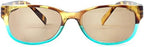 Calabria 4373SB Classic BiFocal Reading Sunglasses Women Tinted Bi-Focal Sun Glass Readers Trendy Chic w/Matching Soft Case