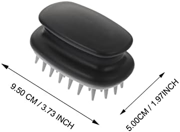 FOMIYES Ergonomic Design Hair Massage Brush Head Scrubber Brush for Scalp Cleansing Shampoo Massage