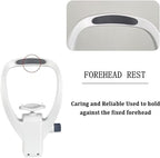 Chin Rest Forehead Support Optometry Accessories, Ophthalmic Auto Refractometer Rest Vision Vision Training Forehead Bracket,with Adjustment Knob, Glasses Equipment for Auto Refract,White