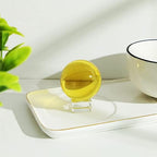 LONGWIN 50mm(2 inch) K9 Solid Crystal Ball with Free Stand Suncatcher (Yellow)