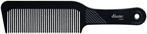 Diane Flat Top Clipper Comb – Fine Tooth, Hair-Cutting, Styling Tool for Women, Men, Hair Stylists, Barbers, Black, 9.5 Inches, D7024