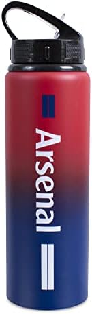 Arsenal F.C. Team Merchandise 750ml Aluminium Fade Bottle, White, One Size