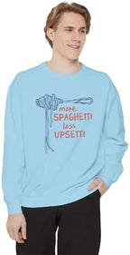 Spaghetti Lover Sweatshirt, Foodie Sweater, Pasta Graphic Jumper, Italian Cuisine Pullover, Funny Quote Apparel