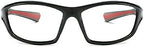 Classic Full Frame Wrap Around Reading Glasses for Mens and Womens, Square Sports Sunglasses Readers 0~+4.00