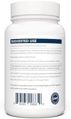 Renue By Science CA AKG Supplement | High Strength Liposomal Calcium AKG | 90 Calcium Alpha-Ketoglutarate Capsules - 300mg CA AKG per Serving CA-AKG Supplement | Non-GMO & Made in The USA