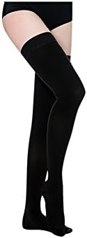 Compression Stockings for Women & Men,20-30 mmHg Thigh High Compression Socks with Silicone Dot Band. Best for Running, Varicose Veins, Edema, Swelling.