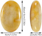 Citrine Crystal Palm Stone, Worry Stones, Crystals and Healing Stones, Polished Rocks, Natural Gemstones, Chakra Stones for Healing Crystals Daily Use