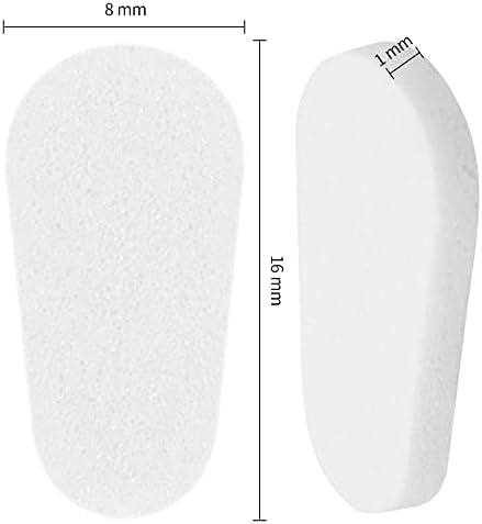 60 Pairs Adhesive Eyeglass Nose Pads Soft Foam Nose Pads Self Anti-Slip Eyeglass Nose Pads Thin Nosepads for Eyeglasses Sunglasses (White)