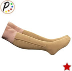 Presadee Petite Original Closed Toe 20-30 mmHg Firm Zipper Compression Leg Socks (Beige, Large-X-Large)