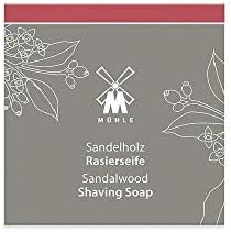 MÜHLE SHAVE CARE Sandalwood Shaving Soap| Anti-Inflammatory | Plant-Based with Aloe Vera | 65g