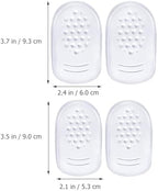 4Pairs Heel Pads for Women Shockproof Self-Adhesive Cushions for High Heels Sneakers More Comfortable Gel Inserts Prevent Foot