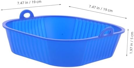 Zerodeko Foldable Silicone Baking Tray for Air Fryer Non Stick Reusable Silicone Inserts Versatile Cooking Tool for Baking Roasting Steaming Space Saving Kitchen Accessory