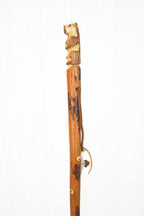 Walking Stick, Custom Height up to 60" Hand Carved Bear Hiking Staff, Handmade in USA