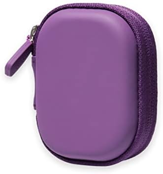 CaseSack Case for Hearing Aids compatible with EarCentic EasyCharge Rechargeable Hearing Aids also for Otofonix Elite/Encore, Banglijian, Britzgo, My Tone, LIGINN, Blaids, Lexie, Tweak (Purple)