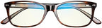 Swanwick Blue Light Blocking Glasses for Women, Men Anti Eyestrain Headache for Computer, Gaming, TV, Phone Screen. Sleep Aid. Classic Day Swannies (Regular, Tortoise Shell)