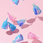 Peachlife Mini Ring Menstrual Cup – Small, Medium Firm | Easy Removal with Loop Pull Stem | Reusable Silicone Peachcup | Up to 10 Years of Leak-Proof Period Protection