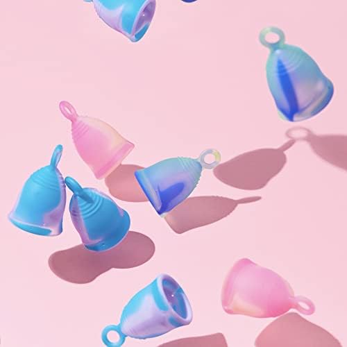 Peachlife Mini Ring Menstrual Cup – Small, Medium Firm | Easy Removal with Loop Pull Stem | Reusable Silicone Peachcup | Up to 10 Years of Leak-Proof Period Protection
