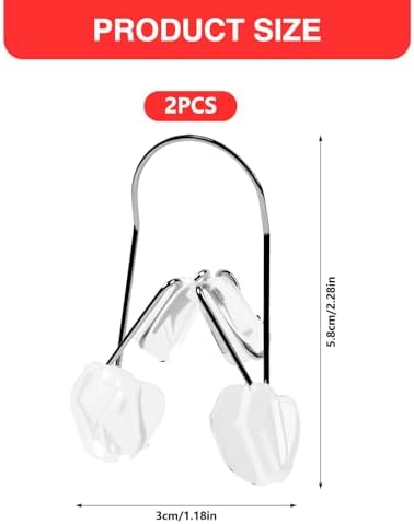 2 Pcs Nose Shaper Clip, Up Lifting Clip Nose Shaper, Silicone Wide Nose Slimmer Pain Free Up Lifting Straightener
