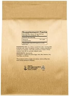 PURE ORIGINAL INGREDIENTS Niacinamide (8oz) Flush-Free Vitamin B3 Powder, Dietary Supplement