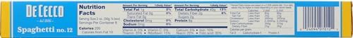 De Cecco Enriched Macaroni Product - Spaghetti Pasta (16 oz ea)