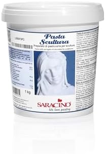 SARACINO PASTA SCULTURA – Plastic Chocolate Surrogate for Decorations 1kg (2 lb 3 oz)