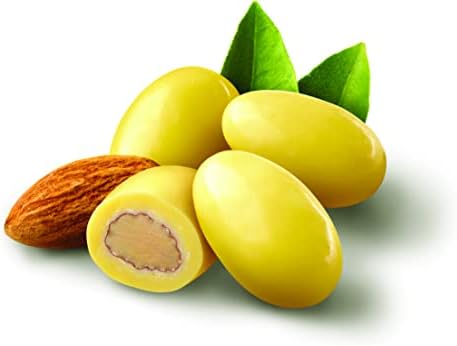 Sconza Lemoncello Lemon Cream & White Chocolate Almonds | Inspired by Italy's Lemon Groves | Made in the USA | Pack of 1 (24 Ounce)