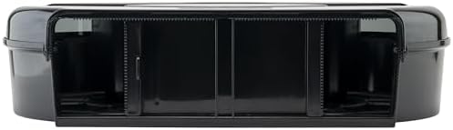 Winco TD-220 Double Roll Jumbo Toilet Paper Dispenser Black Medium