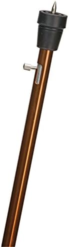 DMI Single Point Ice Walking Cane with Foam Grip Handle for Men and Women, Retractable Cane Tip for Ice and Show, Adjustable Height, Aluminum, Bronze