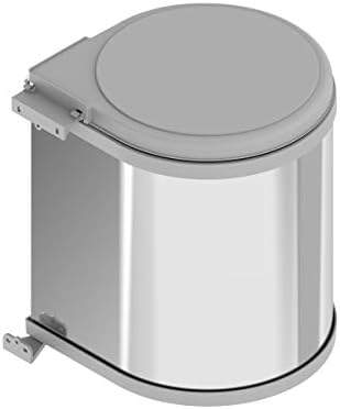 Menage Confort 13L Stainless Steel Round Automatic Open Kitchen Cabinet Trash Can