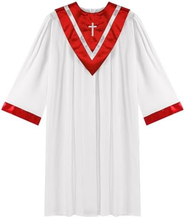 Unisex Adult Church Robes Choir Robe Women Men Pulpit Robe Pastor Church Baptism Robes