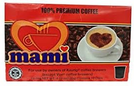 Cafe Mami Puerto Rican Coffee Capsules for Keurig Machine (1 Box of 12 Capsules) K-cup