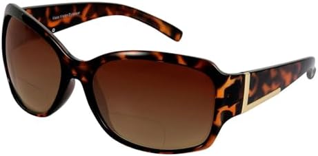 Mass Vision Bifocal Sunglasses 'The Fashionista' Women's Designer Outdoor Reading Glasses with UV400 Protection (2 Pack)