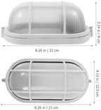 Yardwe Sauna Light Explosion Proof Lamp for High Temp Steam Rooms Durable Multi-Use Wall Fixture for Sauna Corridor Warehouse Easy Installation 8.27In