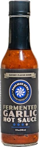 Paulman Acre: Fermented Garlic Hot Sauce (5floz) Fermented Scotch Bonnet with Umami Garlic
