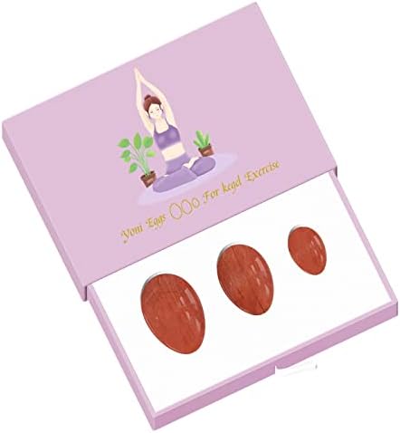 Red Jasper Yoni Egg Set Yoni Wand 100% Natural Precious Gemstone for Kegel Exercise Jade Feminine Product,Undrill Egg with Box