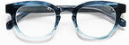 eyebobs - Waylaid | Round Frame for Average Faces, Blue Fade Crystal, 2.25