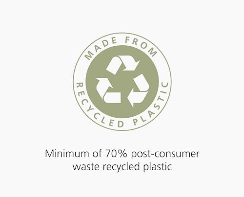 Joseph Joseph IW4 Eco Recycled plastic Kitchen Waste Trash Bags, Bin Liners With Tie Tape Drawstring Handles, Extra Strong – Pack of 20, Holds 50 Litres, Grey