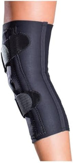 DonJoy Drytex Lateral J Buttress Universal Designed Patella Knee Support Brace with Aluminum Hinge for Left Leg (Large, Black)