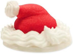 Anniversary House Christmas Santa Hats Edible Cake Decorations, Handcrafted Cake Toppers, Edible Fondant Icing Sugar Cupcake Toppers, SFX256