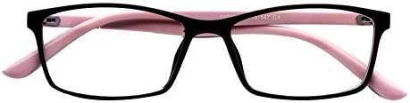 Mens Womens +3.25 Pink Retro Photochromic Reading Glasses Readers Spectacles Eyeglasses Student Eyewear