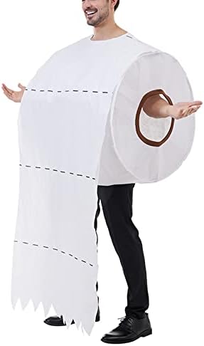 Giant Toilet Paper Roll Adult Halloween Costume Hilarious Costume For Men Women Roll Of Toilet Tissue Costume
