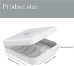 ARGOMAX Aligner Case - Slim Retainer Box for Orthodontic Braces | Portable Dental Storage with Airflow Slots | Compact Carrying Case for Daily Use & Travel (1 Pack, White)