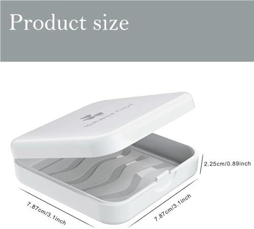 ARGOMAX Aligner Case - Slim Retainer Box for Orthodontic Braces | Portable Dental Storage with Airflow Slots | Compact Carrying Case for Daily Use & Travel (1 Pack, White)