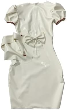 Generic Women's Sexy Latex Nurse Costume for Women Unisex Nursing Dress White