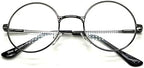 BillieJoe Round Circle Oval Metal Reading Glasses Wired Sun Readers (3 PACK) for Men Women Spring Hinged Tinted Lenses