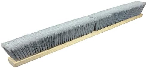 Weiler 42098 36" Fine Sweep Floor Brush, Flagged Silver Polystyrene Fill, Includes Brace