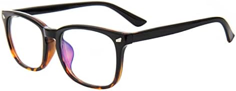 MAXJULI Blue Light Blocking Glasses,Computer Reading/Gaming/TV/Phones Glasses for Women Men(Black/Leopard)