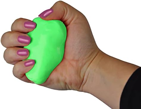 Blue Jay an Elite Healthcare Brand ‘Squeeze 4 Strength’ Hand Therapy Putty - Therapeutic Hand Putty for Fingers - Grip Strength Exercises Putty Made of Firm - Medical Putty - Medium, Green, 4 Oz.
